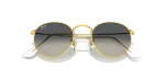 Rayban Round Metal RB3447 001/71 close-up ด้านหน้า