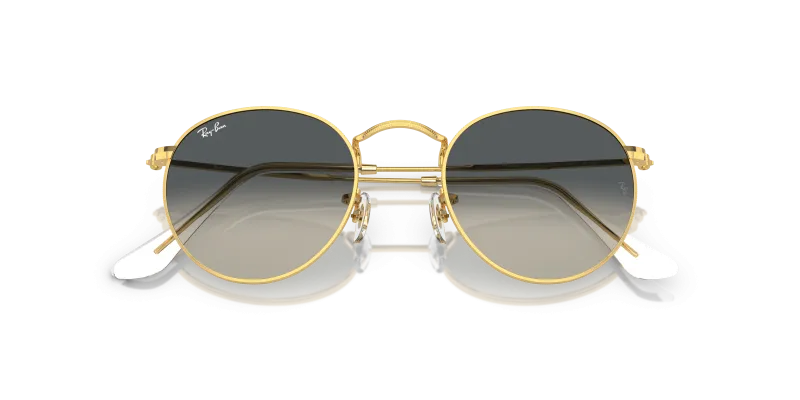 Rayban Round Metal RB3447 001/71 close-up ด้านหน้า