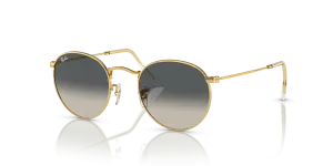 Rayban Round Metal RB3447 001/71 กรอบทอง เลนส์เทาไล่ระดับ