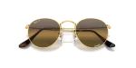Rayban Round Metal RB3447 001/G5 close-up เลนส์ Polarized+