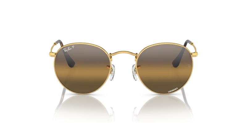 Rayban Round Metal RB3447 001/G5 แว่นกันแดดด้านหน้า