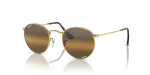 Rayban Round Metal RB3447 001/G5 กรอบทองอะริสต้า เลนส์มิเรอร์เงินน้ำตาล