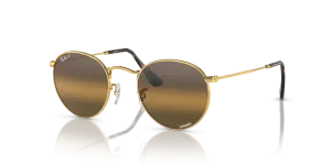 Rayban Round Metal RB3447 001/G5 กรอบทองอะริสต้า เลนส์มิเรอร์เงินน้ำตาล