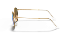 แว่นกันแดด Rayban Round Metal RB3447-112/4L Gold Blue Polarized แว่นกันแดด Rayban Round Metal RB3447 112 4L มุมข้าง เลนส์น้ำเงินโพลาไรซ์