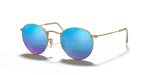 Rayban Round Metal RB3447 112 4L แว่นกันแดดทองด้าน สำหรับผู้ชาย