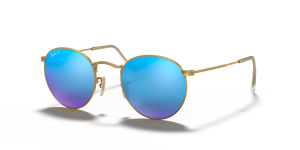 Rayban Round Metal RB3447 112 4L แว่นกันแดดทองด้าน สำหรับผู้ชาย