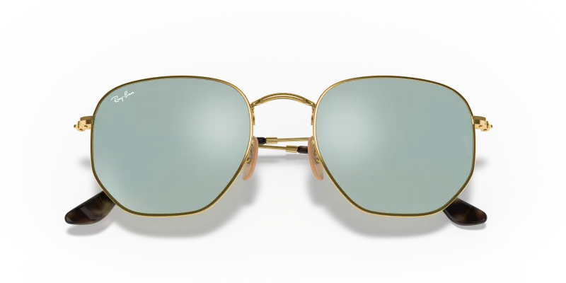 Rayban RB3548N-001/30 อะริสต้าทอง close-up ด้านหน้า