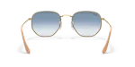 แว่นกันแดด Rayban Hexagonal RB3548-001/3F Arista Clear Light Blue Gradient Rayban Hexagonal RB3548 001/3F ขาแว่นด้านใน