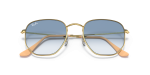 Rayban Hexagonal RB3548 001/3F close-up ด้านหน้า