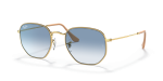 Rayban Hexagonal RB3548 001/3F กรอบทองอะริสต้า เลนส์ไล่ระดับฟ้าอ่อน