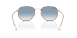 แว่นกันแดด Rayban Hexagonal RB3548-92023F Rose Gold Clear Blue Gradient Rayban Hexagonal RB3548 92023F ขาแว่นด้านใน