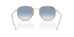 แว่นกันแดด Rayban Hexagonal RB3548-92023F Rose Gold Clear Blue Gradient Rayban Hexagonal RB3548 92023F ขาแว่นด้านใน