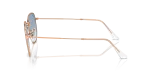 แว่นกันแดด Rayban Hexagonal RB3548-92023F Rose Gold Clear Blue Gradient แว่นกันแดด Rayban Hexagonal RB3548 92023F มุมข้าง เลนส์ไล่ระดับ