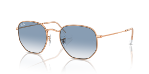 Rayban Hexagonal RB3548 92023F แว่นกันแดดโรสโกลด์ Unisex
