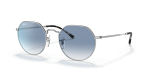 แว่นกันแดด Rayban Jack RB3565-003/3F Silver Clear Gradient Blue Rayban Jack RB3565-003/3F เงิน แว่นกันแดดทรงเรขาคณิต