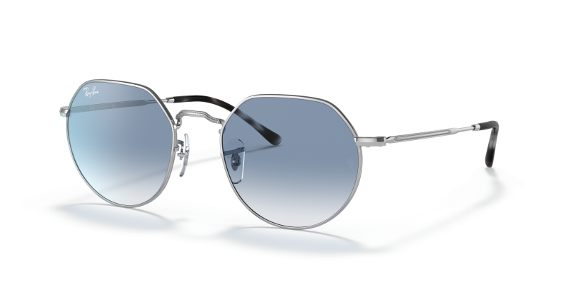 แว่นกันแดด Rayban Jack RB3565-003/3F Silver Clear Gradient Blue Rayban Jack RB3565-003/3F เงิน แว่นกันแดดทรงเรขาคณิต