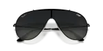 แว่นกันแดด Rayban Wings RB3597-002/11 Black Grey Gradient Rayban Wings RB3597 002 11 close-up ด้านหน้า