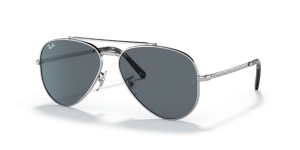 Rayban New Aviator RB3625 003 R5 กรอบเงิน เลนส์น้ำเงินสด
