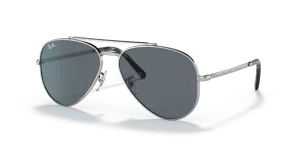 Rayban New Aviator RB3625 003 R5 กรอบเงิน เลนส์น้ำเงินสด