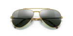 แว่นกันแดด Rayban New Aviator RB3625-9196G6 Legend Gold Polarized Rayban RB3625 9196G6 close-up เลนส์มิเรอร์เงิน