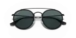 แว่นกันแดด Rayban RB3647N-002/R5 Black Blue Rayban RB3647N 002/R5 close-up ด้านหน้า