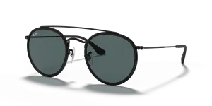 Rayban RB3647N 002/R5 กรอบดำ เลนส์น้ำเงินเทา