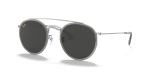 แว่นกันแดด Rayban RB3647N-9211B1 Silver Dark Grey Rayban RB3647N 9211B1 แว่นกันแดดสีเงิน