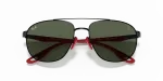Rayban RB3659M-F02871 ดำ close-up ด้านหน้า