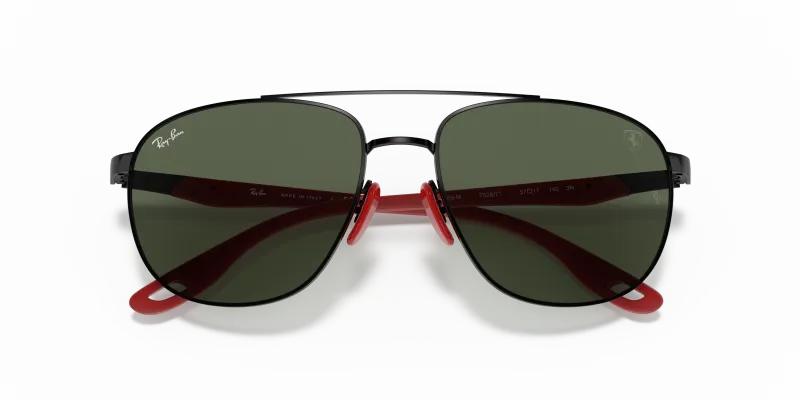Rayban RB3659M-F02871 ดำ close-up ด้านหน้า