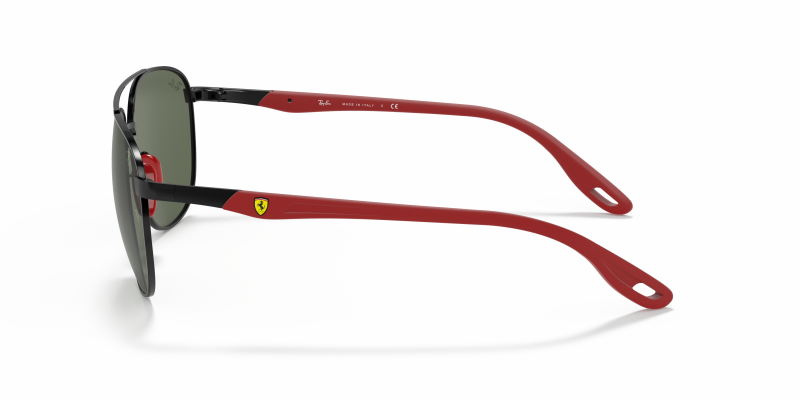 แว่นกันแดด Rayban RB3659M-F02871 ดำ มุมข้าง ทรงสี่เหลี่ยมจัตุรัสเต็มขอบ