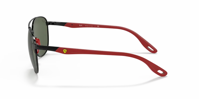 แว่นกันแดด Rayban RB3659M-F02871 ดำ มุมข้าง ทรงสี่เหลี่ยมจัตุรัสเต็มขอบ