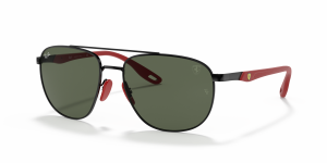 Rayban RB3659M-F02871 ดำ แว่นกันแดดทรงสี่เหลี่ยมจัตุรัสโครงเหล็ก สำหรับผู้ชาย