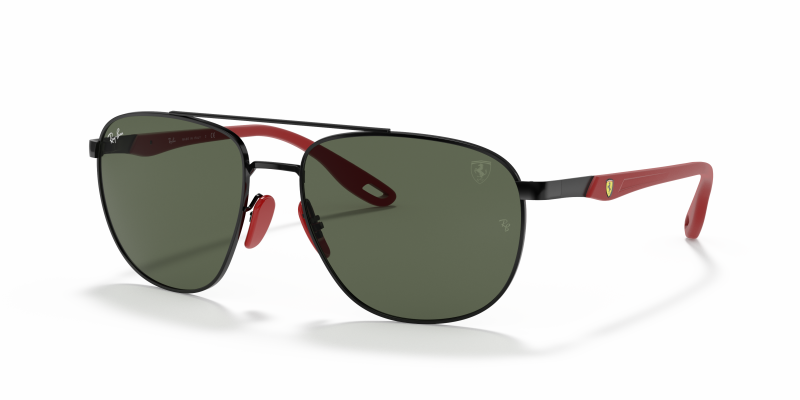 Rayban RB3659M-F02871 ดำ แว่นกันแดดทรงสี่เหลี่ยมจัตุรัสโครงเหล็ก สำหรับผู้ชาย