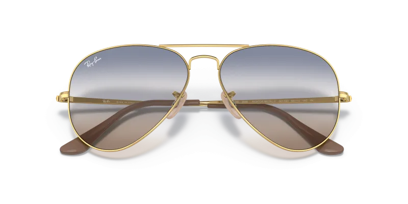 Rayban Aviator Metal II RB3689 001/GD close-up ด้านหน้า