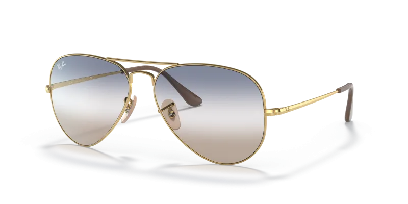 แว่นกันแดด Rayban Aviator Metal II RB3689-001/GD Arista Bi-Gradient Rayban Aviator Metal II RB3689 001/GD กรอบอาริสต้า เลนส์ Bi-Gradient