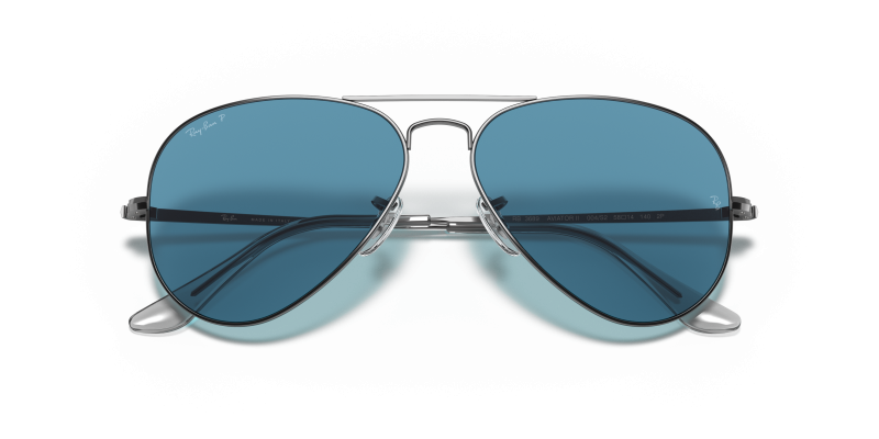 Rayban Aviator Metal II RB3689-004/S2 กันเมทัล close-up ด้านหน้า