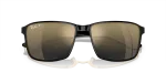 แว่นกันแดด Rayban RB3721CH-187/J0 Black On Arista Rayban RB3721CH 187 J0 close-up ด้านหน้า