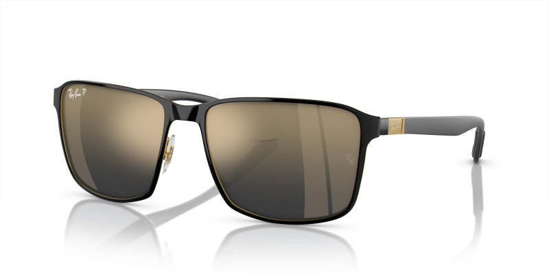 Rayban RB3721CH 187 J0 แว่นกันแดดดำอาริสต้าทอง