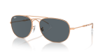แว่นกันแดด Rayban Bain Bridge RB3735-9202R5 Rose Gold Blue Rayban Bain Bridge RB3735 9202R5 กรอบโรสโกลด์ เลนส์น้ำเงินสด