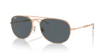 แว่นกันแดด Rayban Bain Bridge RB3735-9202R5 Rose Gold Blue Rayban Bain Bridge RB3735 9202R5 กรอบโรสโกลด์ เลนส์น้ำเงินสด