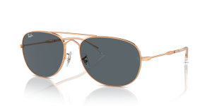 Rayban Bain Bridge RB3735 9202R5 กรอบโรสโกลด์ เลนส์น้ำเงินสด