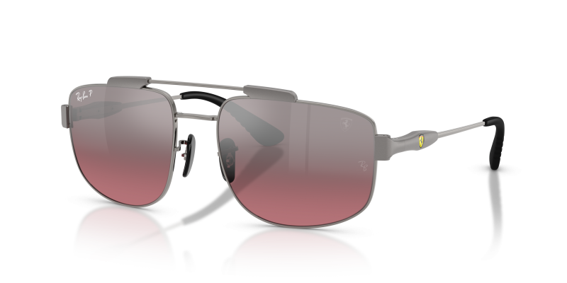 แว่นกันแดด Rayban RB3789M-F1247A Scuderia Ferrari Gunmetal Wine Polarized Rayban RB3789M F1247A กรอบกันเมทัล เลนส์ไวน์โพลาไรซ์ไล่สี