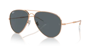 Rayban Old Aviator RB3825 9202R5 กรอบโรสโกลด์ เลนส์น้ำเงิน