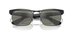 แว่นกันแดด Rayban Wayfarer Deluxe RB3875-002/39 Black Grey Mirror Rayban RB3875 002-39 close-up เลนส์มิเรอร์
