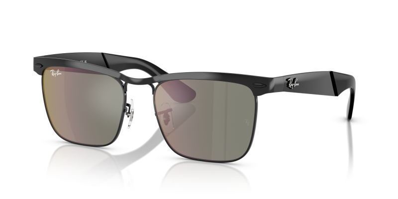 แว่นกันแดด Rayban Wayfarer Deluxe RB3875-002/39 Black Grey Mirror Rayban RB3875 Wayfarer Deluxe Black Grey Mirror
