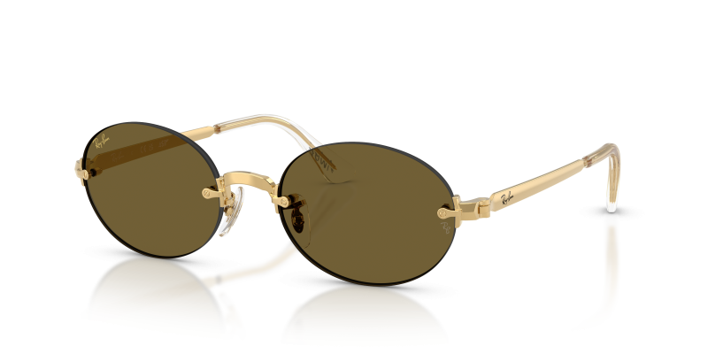 Rayban RB3929-001/73 อะริสต้าทอง แว่นกันแดดทรงรีไร้ขอบ