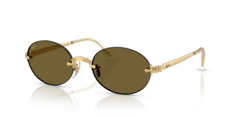 Rayban RB3929-001/73 อะริสต้าทอง แว่นกันแดดทรงรีไร้ขอบ