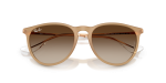 Rayban Erika RB4171F-681413 เบจรับเบอร์ close-up ด้านหน้า