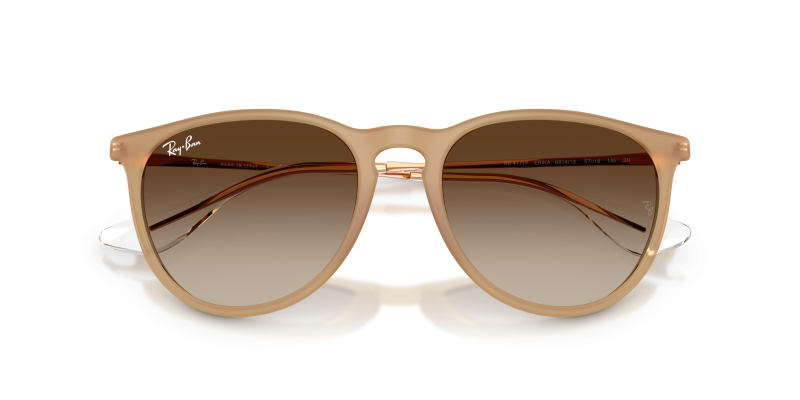 Rayban Erika RB4171F-681413 เบจรับเบอร์ close-up ด้านหน้า