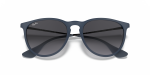 แว่นกันแดด Rayban Erika RB4171-60028G Rubber Blue Grey Gradient Rayban Erika RB4171-60028G น้ำเงินด้าน close-up ด้านหน้า